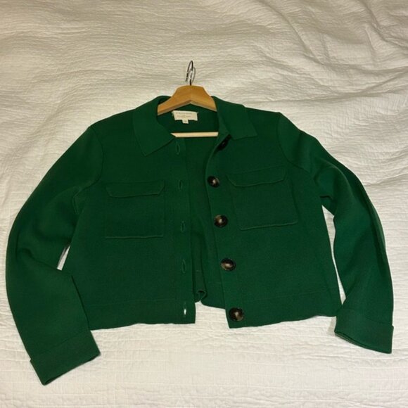 Sezane Betty Cardigan Vert. - Size S - Picture 2 of 5